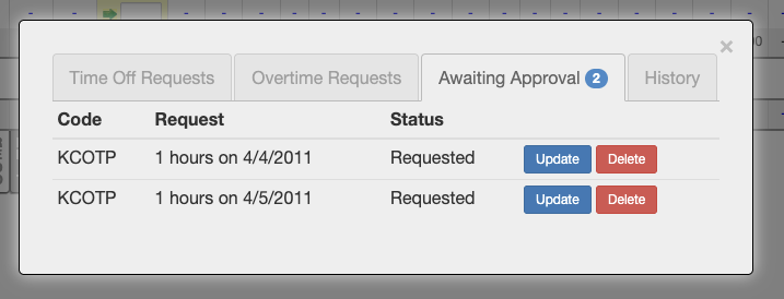 awaiting approval tab