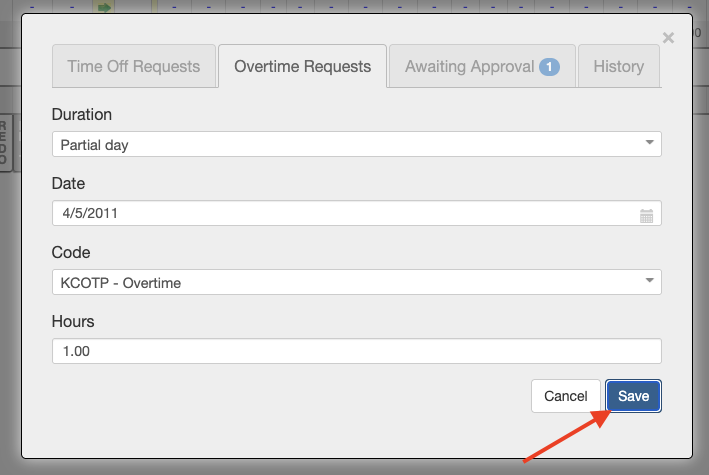 awaiting approval tab
